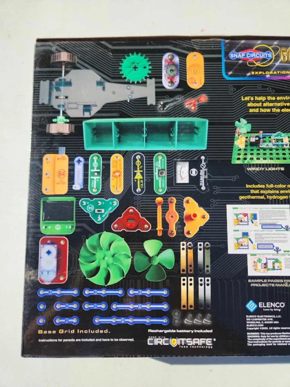 Elenco Snap Circuits Green Energy SCG-225 Science Engineering STEM Toy Projects